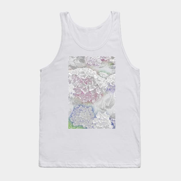 hydrangea Tank Top by oddityghosting